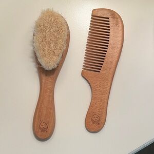 Wooden Baby Brush and Comb Set